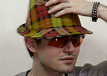 мужская дизайнерская шляпа из велюра, сделано в Японии