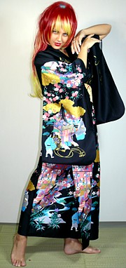 халат, японское кимоно