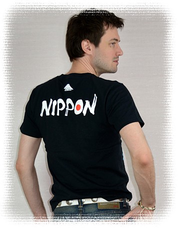 мужская японская футболка с дизайнерским рисунком