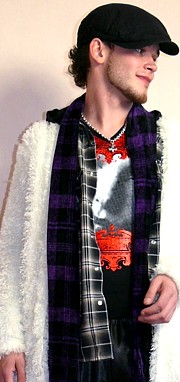 мужская куртка кардиган из иск.меха, Япония