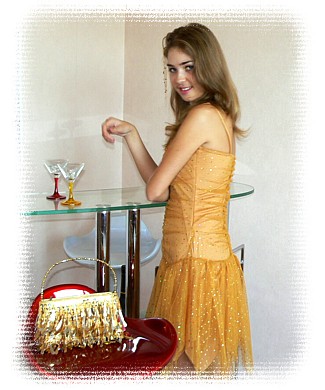 нарядное золотое платье для вечеринки, выпускного