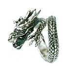 мужское серебрянное кольцо Дракон, LOVE LEMON, японский интернет-магазин