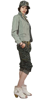 женские шорты в стиле милитари, Япония